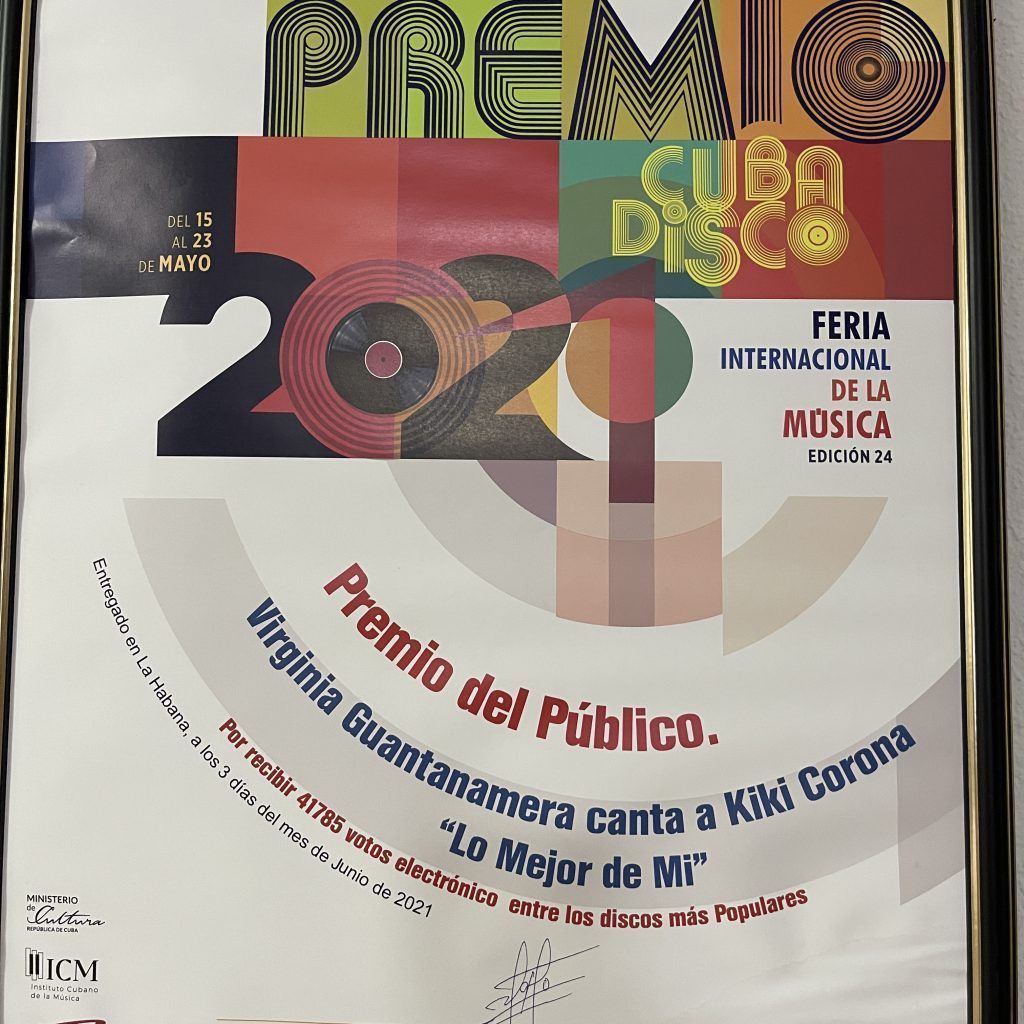 Premio recibido por Virginia