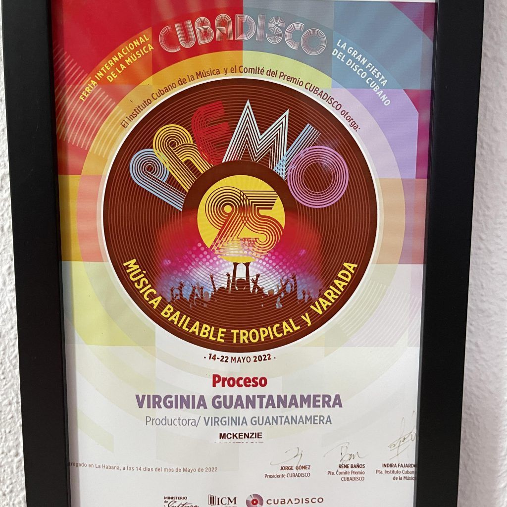 Premio recibido por Virginia